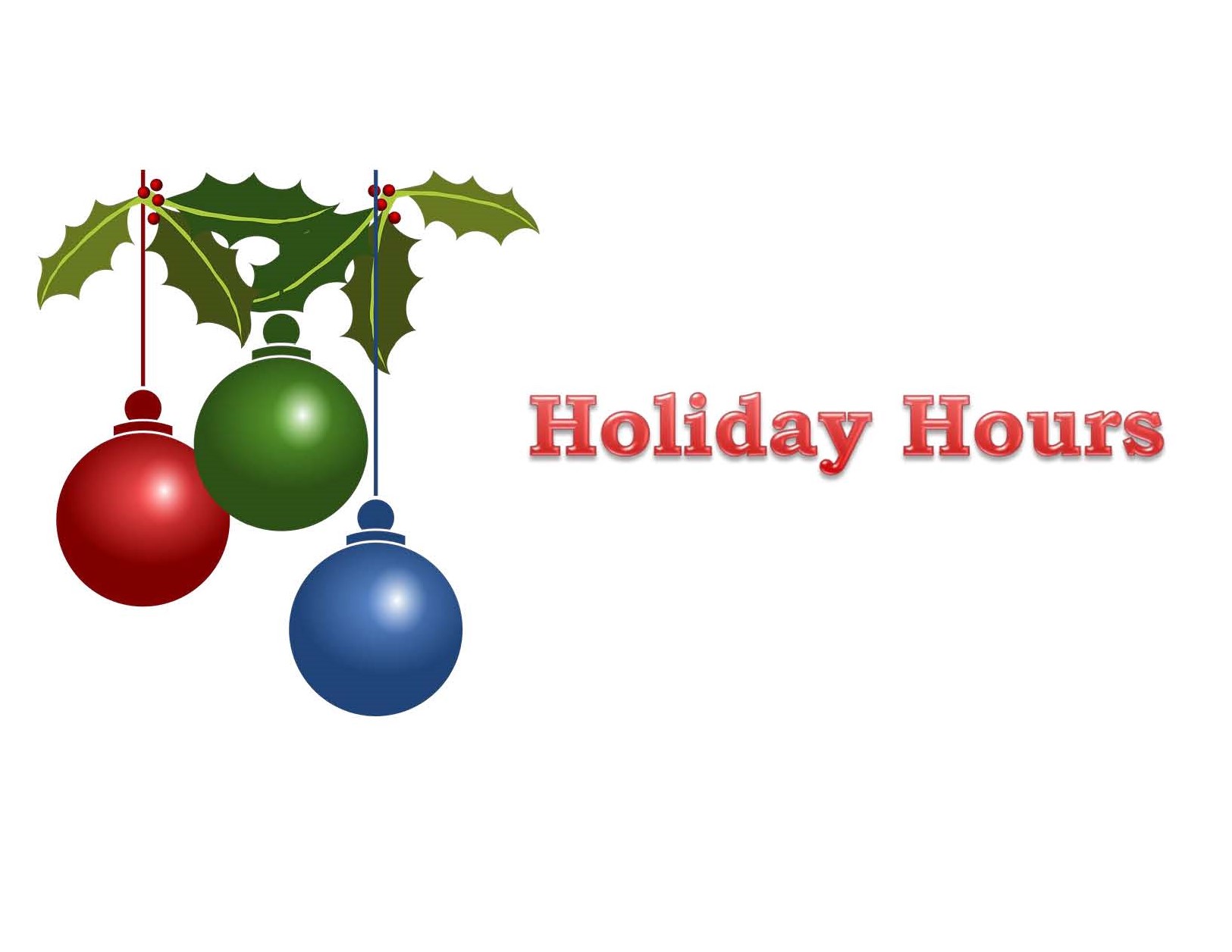 Holiday Office Hours Sweet Home Oregon