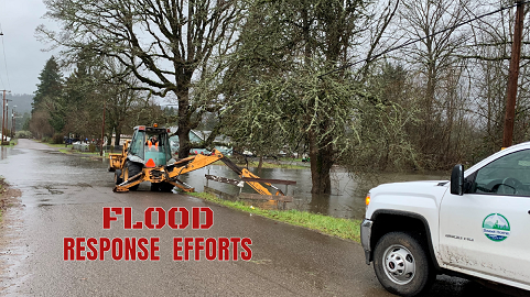 flooded road