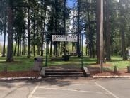 Sankey Park sign with inscription "estb. 1935-38 by W.P.A."