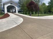 Plaza view of Weddle Bridge