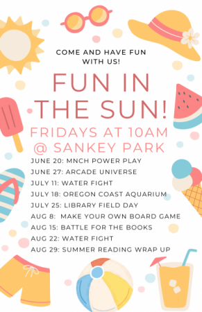 Fun in the Sun Library event calendar