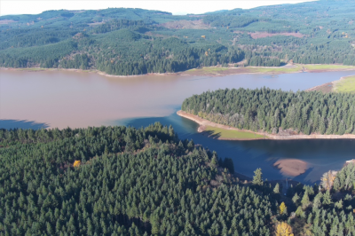Confluence of North and South Santiam River