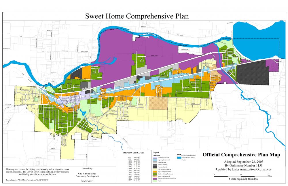 Planning Division Sweet Home Oregon